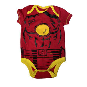 Marvel Iron Man Baby One Piece Snap Bodysuit 0 - 3 Months